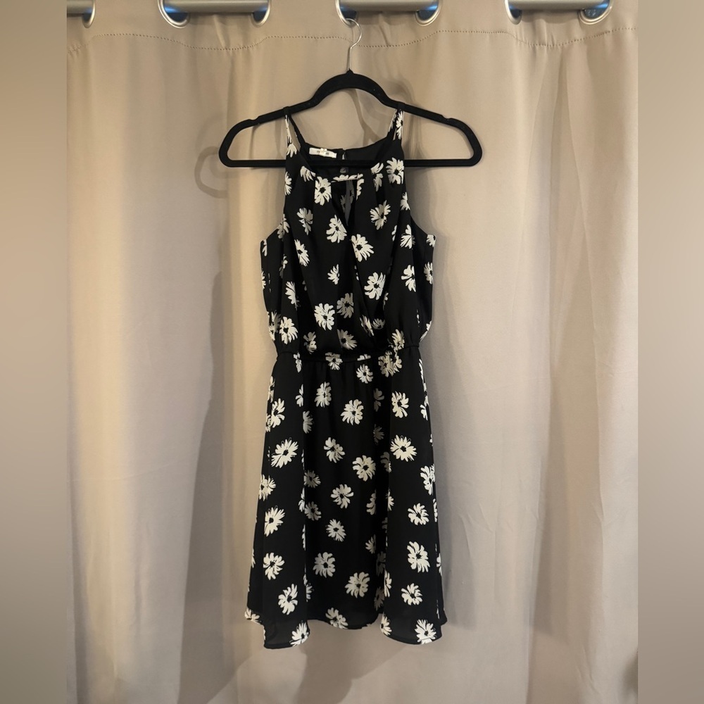 Maurice’s Floral Black and White Sleeveless Dress